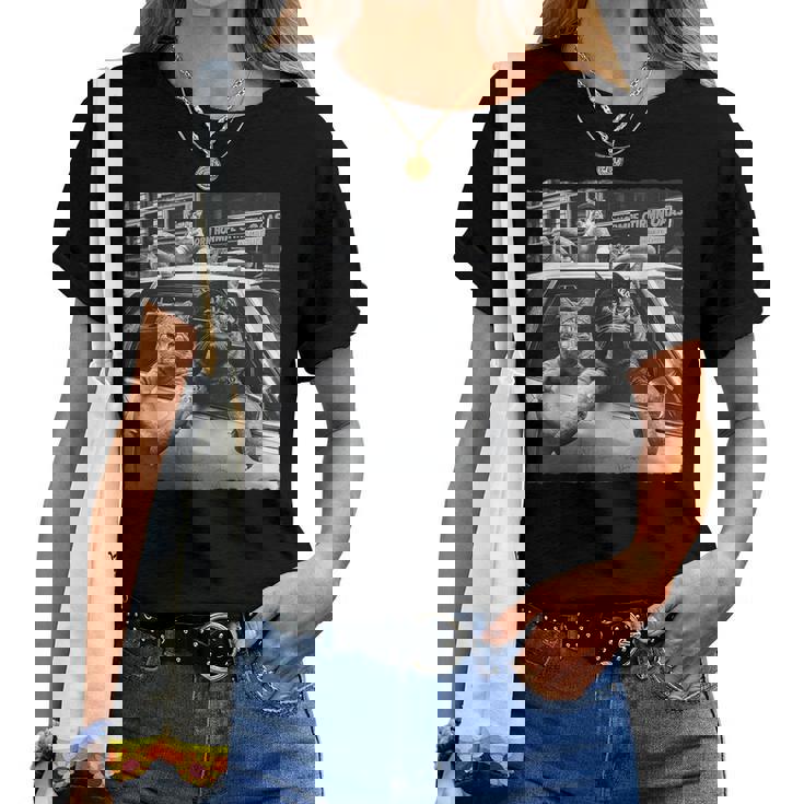 Cat Gang Meme Coolintage Humourarcastique Hommes S T-shirt femme