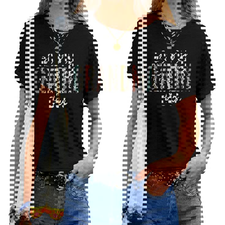 In My Grandma Era Leopard Letter Print Grandma Women T-shirt