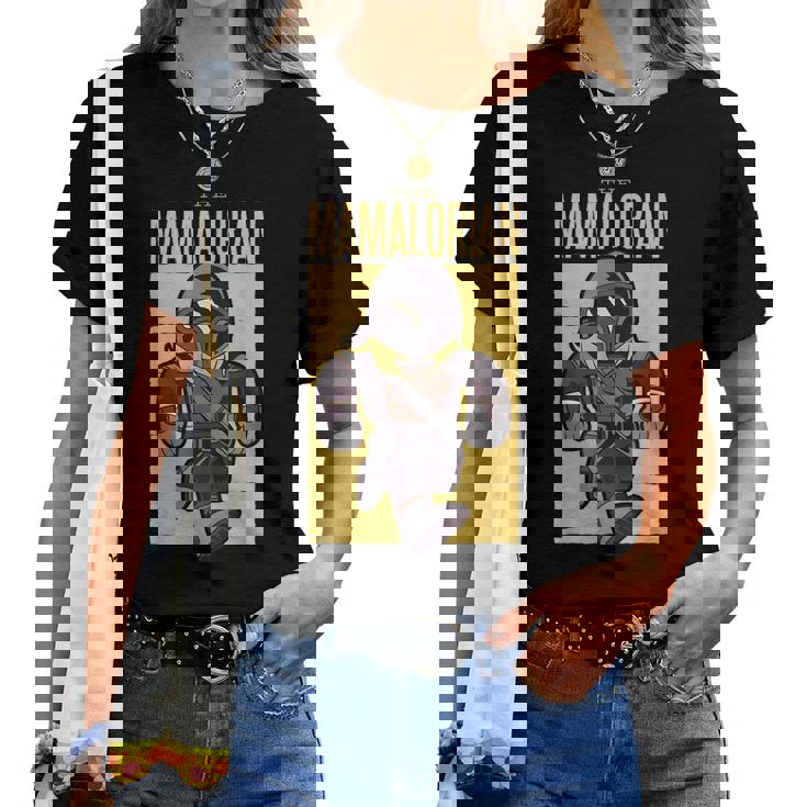 Hombre El Mamalorian Feliz Madres Hustler Día De La Madre Broma Camiseta de mujer
