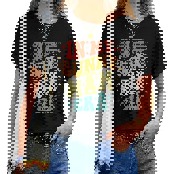 In My Bunny Mom Era ヴィンテージ イースターデー 母の日 レディースTシャツ