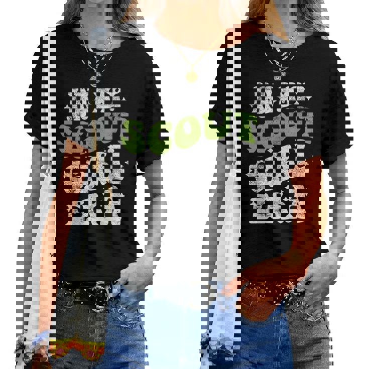 In Mycout Girl Era ファニースカウトガール スカウト キャンプ レディースTシャツ