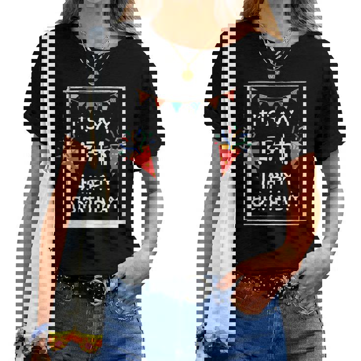 It's My 17Th Birthday Happy 17歳 誕生日 男の子 女の子 レディースTシャツ