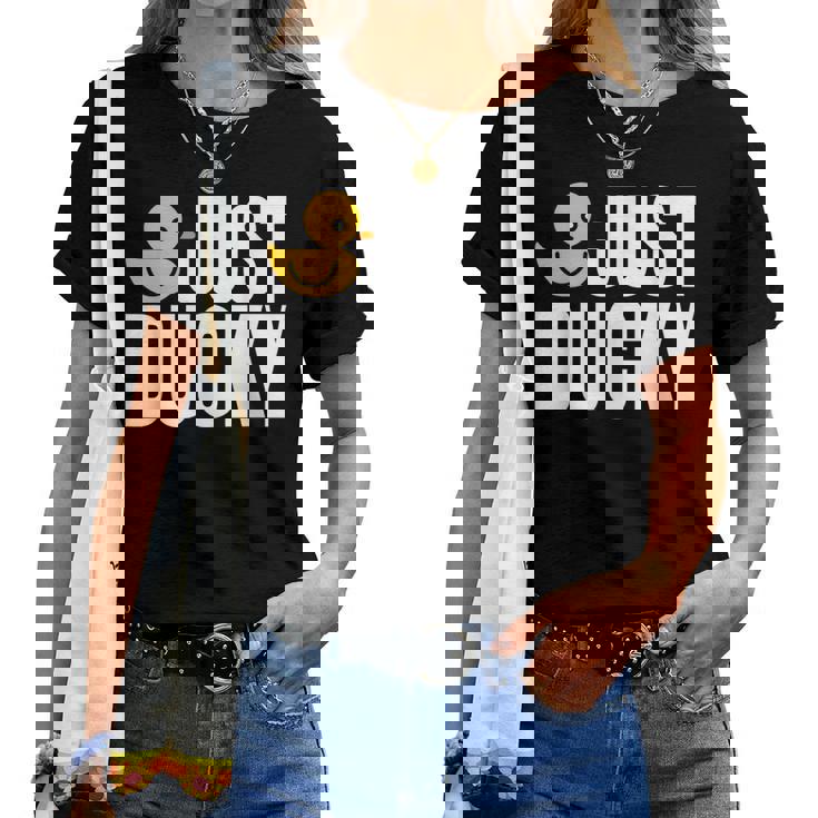 Just Duckyラバーダック レディースTシャツ