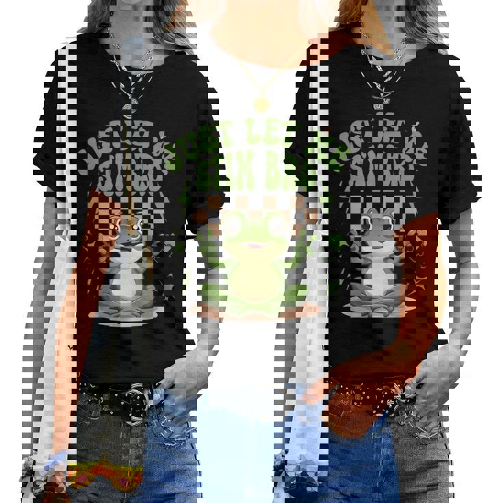 Just Let Metim Bro Groovy Let Metim Bro自閉症啓発 レディースTシャツ