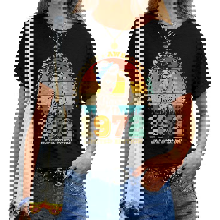 Legendario De 53 Años Desde 1972 Impresionante 53 Cumpleaños Es Cuello Camiseta de mujer