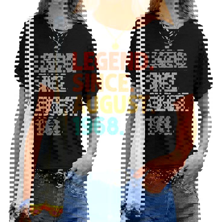Legendince August 1968 Birthdayintage 1968 レディースTシャツ