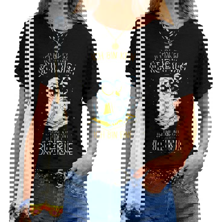 Lesen Ich Bin Kein Bücherwurm Ich Bin Eine Bücher Owl T-shirt Frauen
