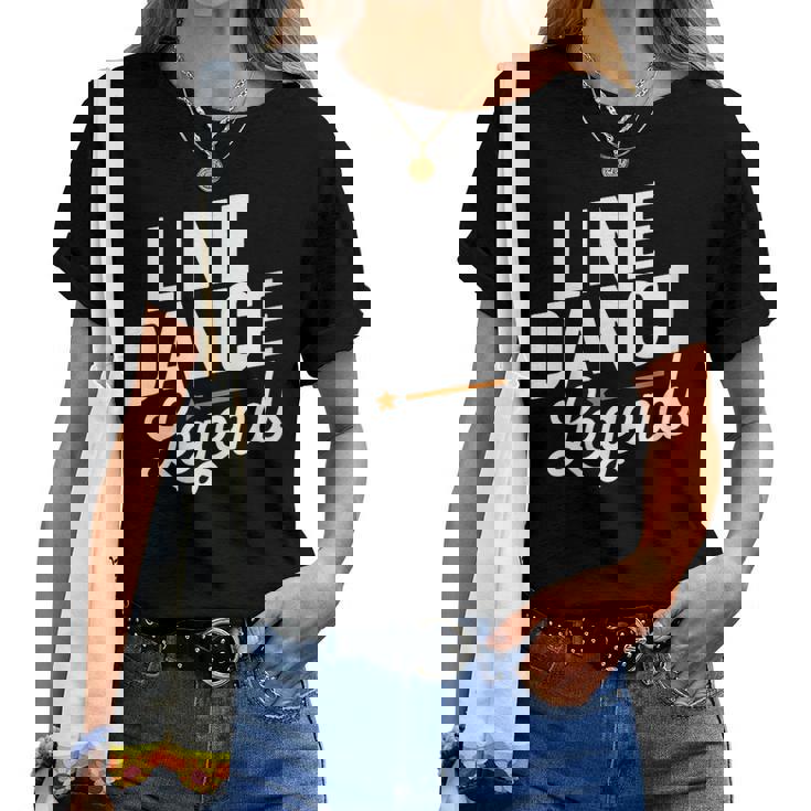 Line Dance Legends Citation De Danse Country T-shirt femme