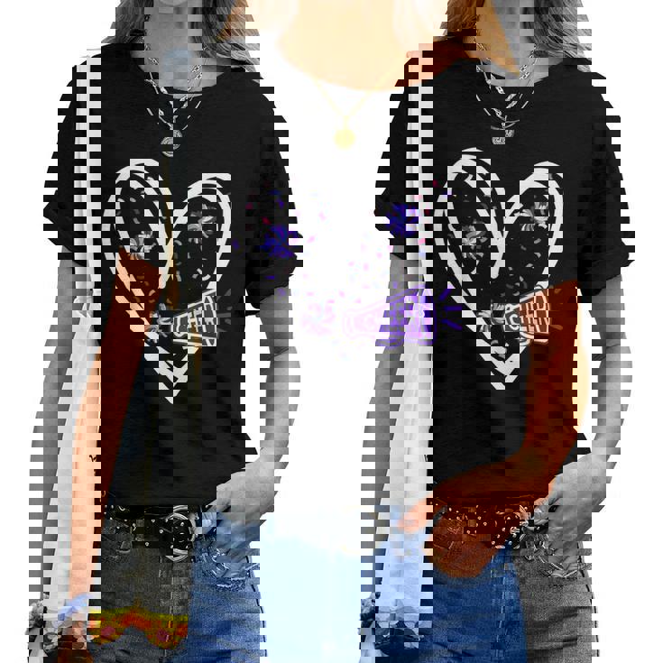 Love Cheer Girl チアリーディング チアリーダー チア練習 レディースTシャツ