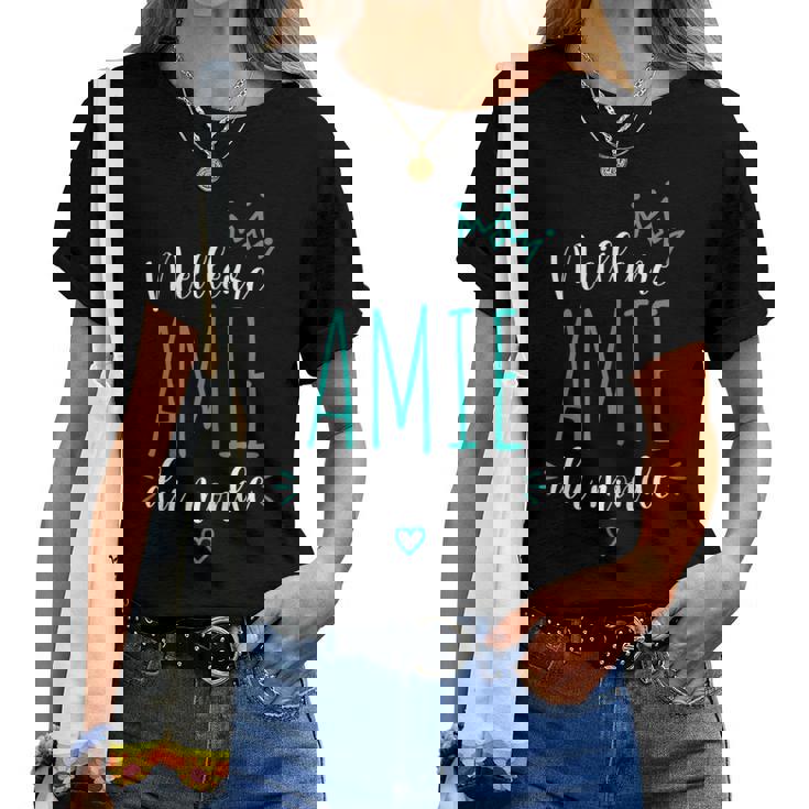 Meilleures Amies Fille Les Copines D'abord Avec Col En V T-shirt