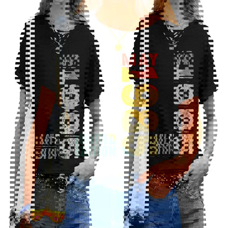 Mes Mayo 1985 Año 1985 Retro 1985Intage 1985 Desde 1985 Cuello Camiseta de mujer