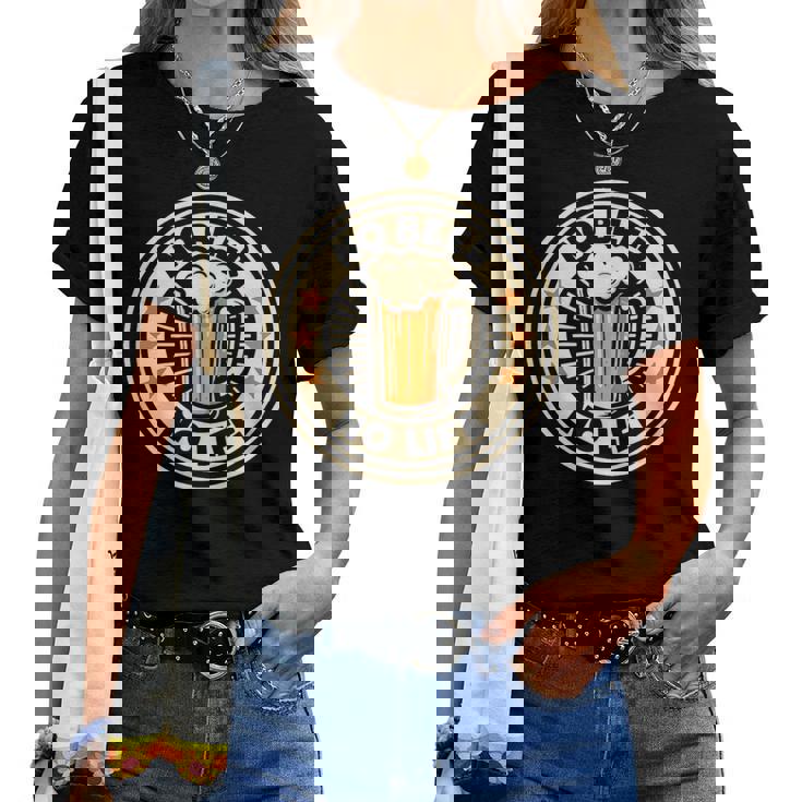 No Beer No Life ヴィンテージドリンク ビール愛好家 ビールファン向け レディースTシャツ