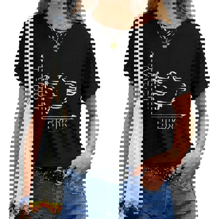 Rabbit Duck ウィトゲンシュタイン ラビットダック 哲学者 レディースTシャツ