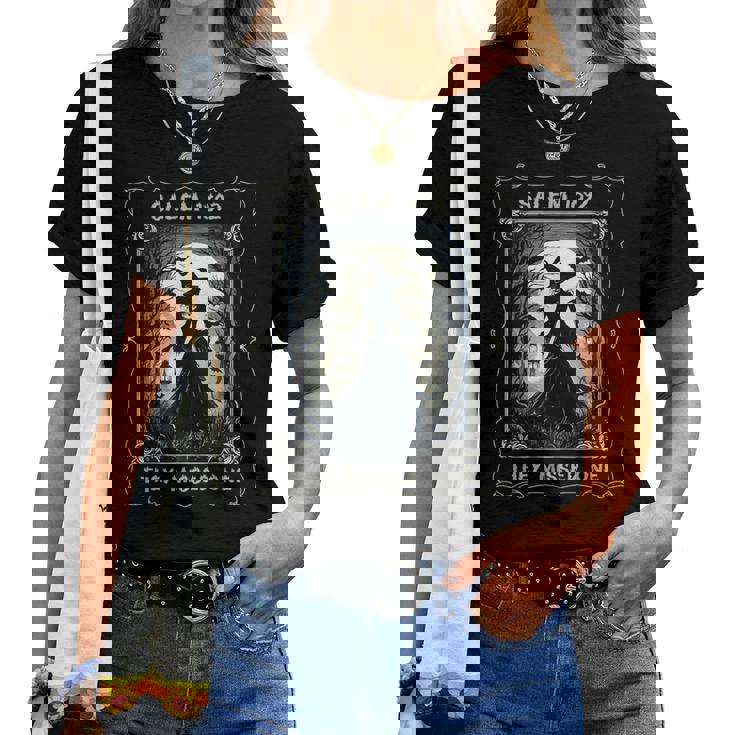 Salem 1692 They Missed One Witch Tarot Card ハロウィンtシャツ レディースTシャツ