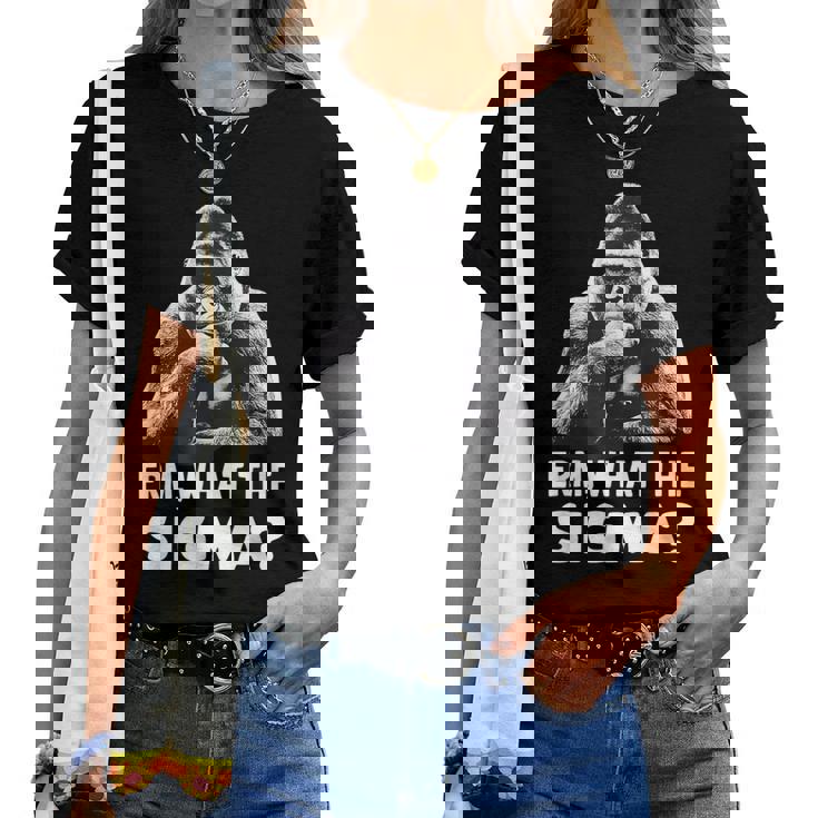 Sarcastic Humor Meme Erm What Theigma Ironic Meme レディースTシャツ