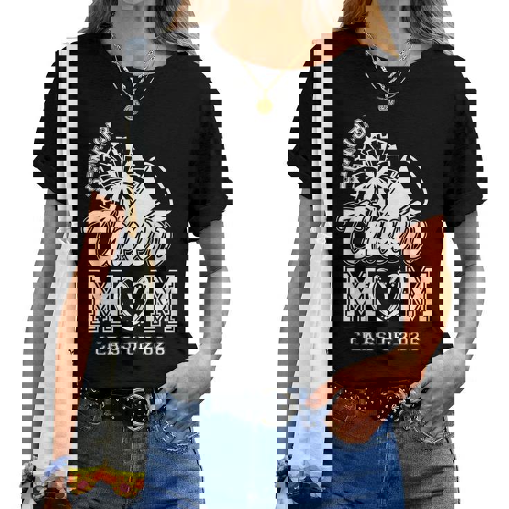 Senior Cheerleader Mom Cheer Class Of 2026 Graduation Women Women T-shirt