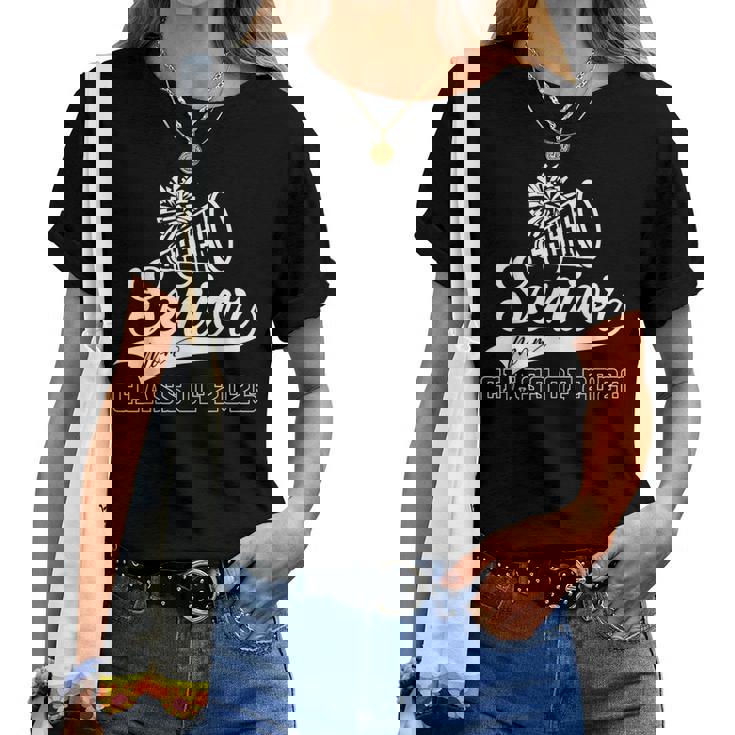 Senior Year Cheer Mom Class Of 2026 Cheerleader Graduation Women T-shirt