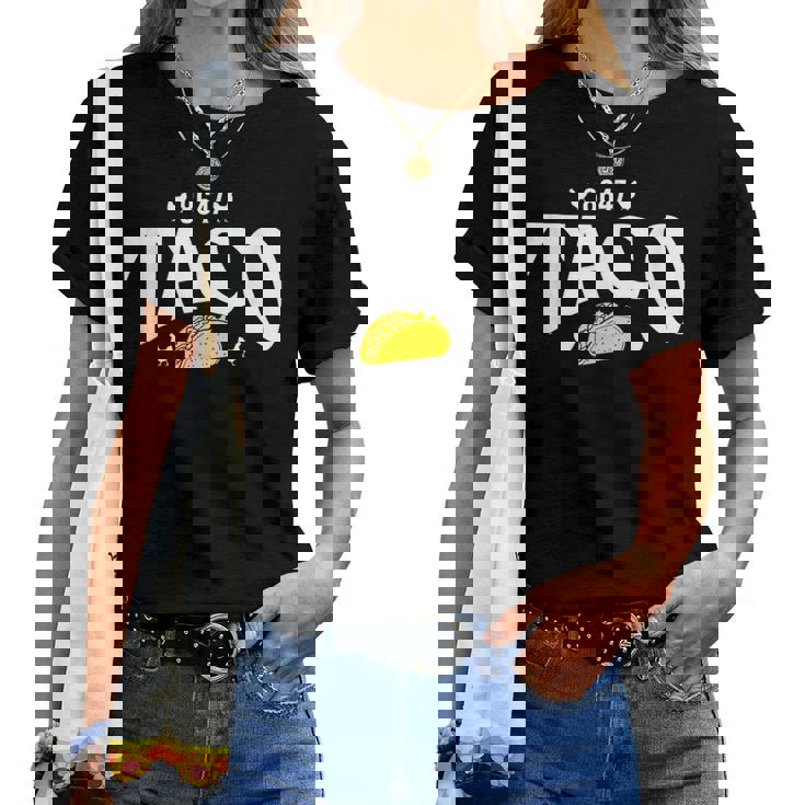 Taco Trump Always Chickens Out 面白いパロディ レディースTシャツ