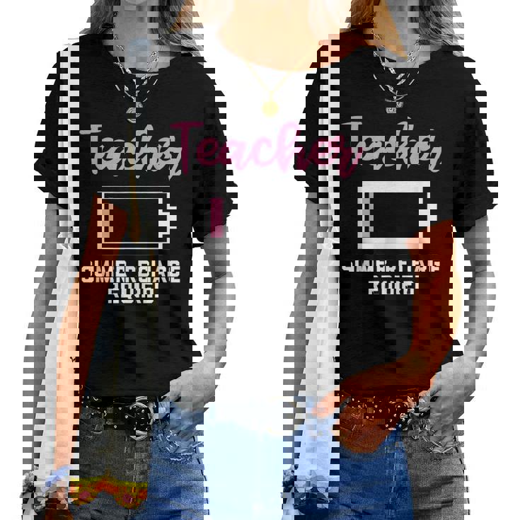 Teacherummer Recharge Required シャツ レディースTシャツ