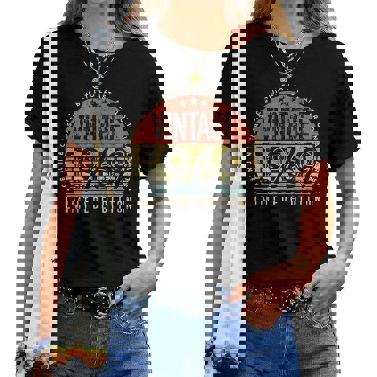 Vintage 1969 Edición Limitada Retro Hecho En 1969 Hombres Es Camiseta de mujer