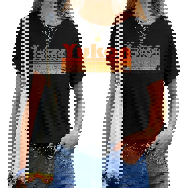 Yukon Oklahoma Estilo Retro De Los Años 80 Camiseta de mujer
