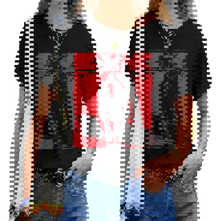 Zombiekateboarder Distressed Zombie Lovers Hombres Es In Mangas Camiseta de mujer