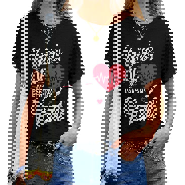 かわいい 看護師 看護デザイン 女性 男性 面白い 看護師 レディースTシャツ