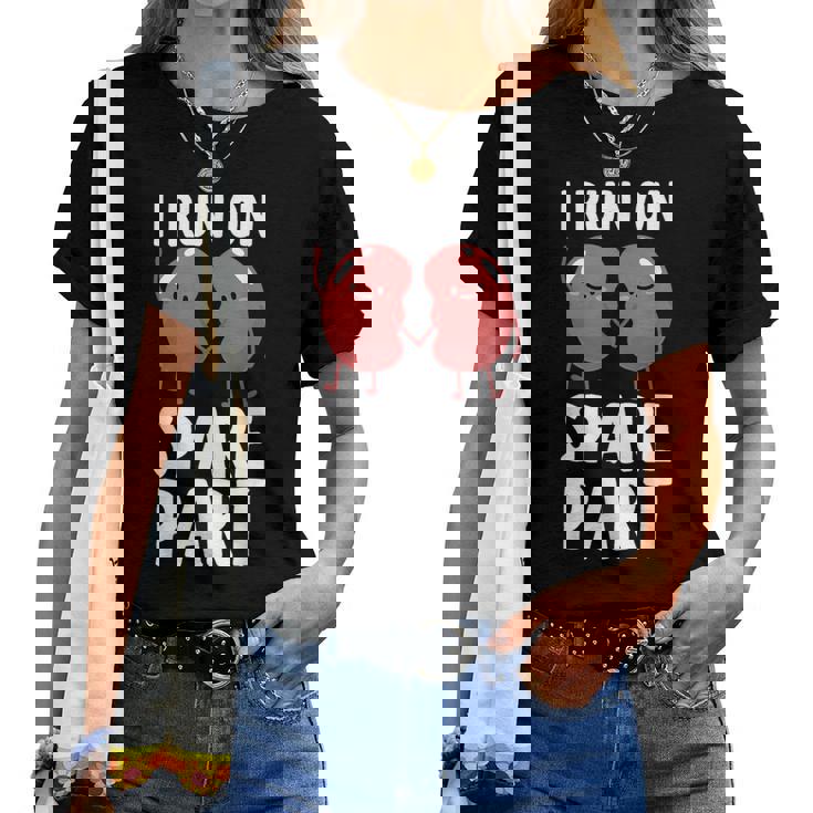 かわいい腎臓ドナーアート 男性 女性 腎臓レシピエント移植 レディースTシャツ