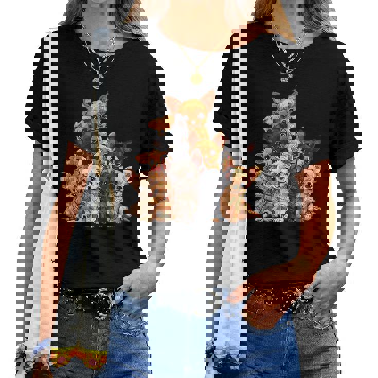 アニメ カワイイ チワワ 女の子 男の子 キッズ レディースTシャツ