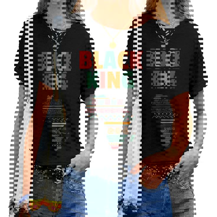 アフリカ大陸アート。男性、女性、アフリカの地図愛好家に。 レディースTシャツ