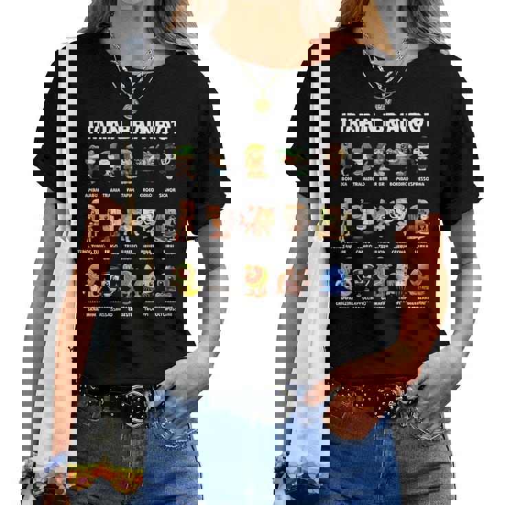 イタリアン ブレイン ミーム キャラクター かわいい 子供 男性 女性 レディースTシャツ