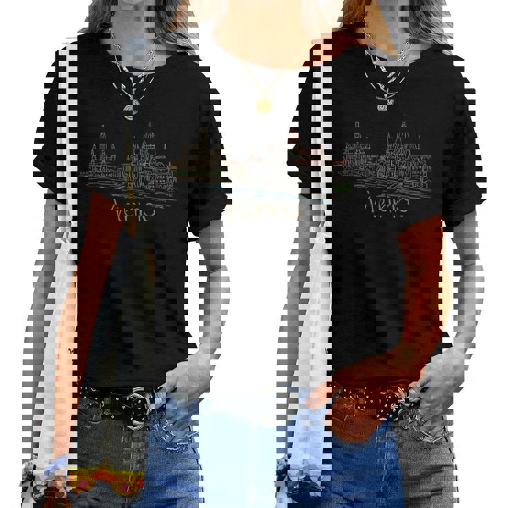 ウィーンシティオーストリアお土産ギフト 男性 女性 レディースTシャツ