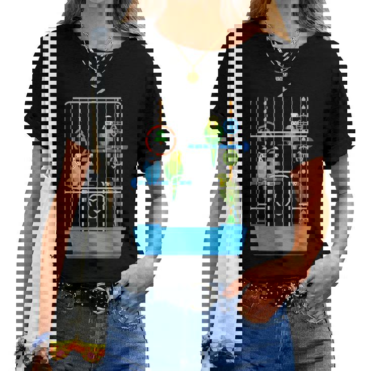 セキセイインコ かわいい 鳥 飼い主 ペット ギフト 女の子 レディースTシャツ