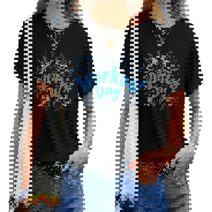 トレーニングエクササイズコスチューム ジム 男の子 女の子 レディースTシャツ