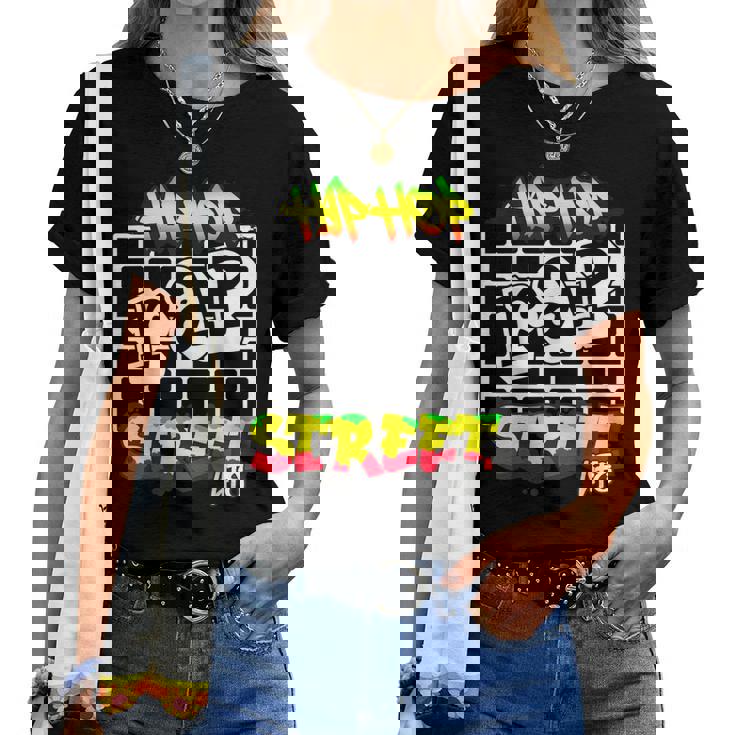 ヒップホップ ラップ ストリートライフ ダンス メラニン 黒人 男性 女性 キッズ レディースTシャツ