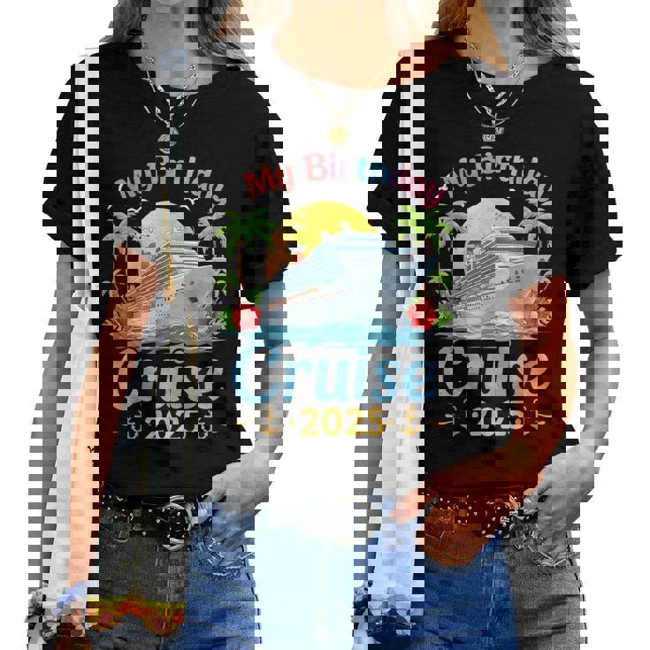 フェスティブ マイバースデー クルーズ船パーティー 2025 男性 女性 子供 レディースTシャツ