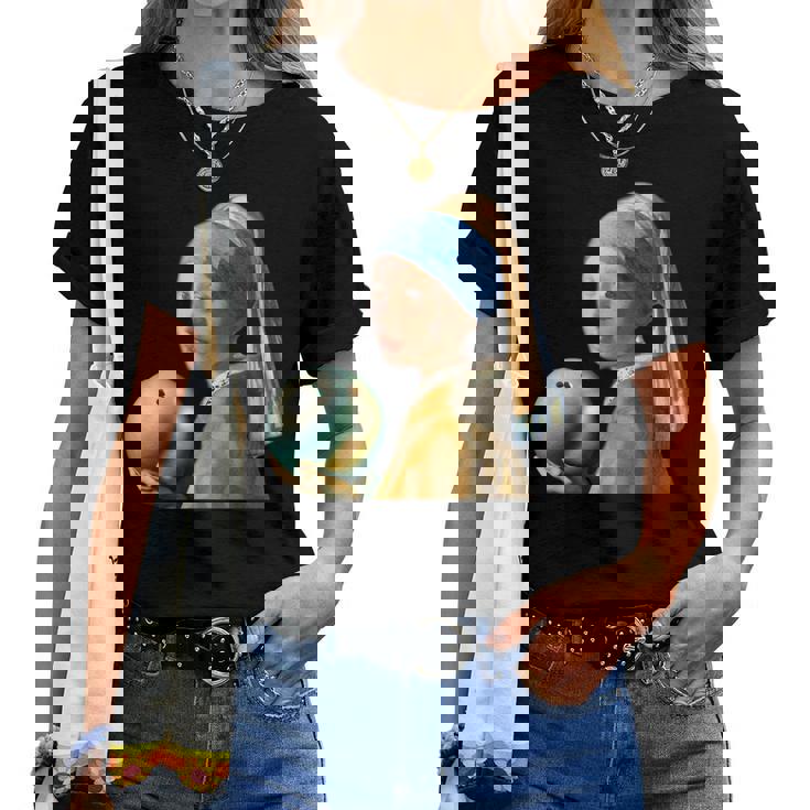 ボーリング 面白いtシャツ フェルメール ボウリング おもしろ ネタ 服 メンズ おもしろグッズ 大人 女性 ボウラー レディースTシャツ