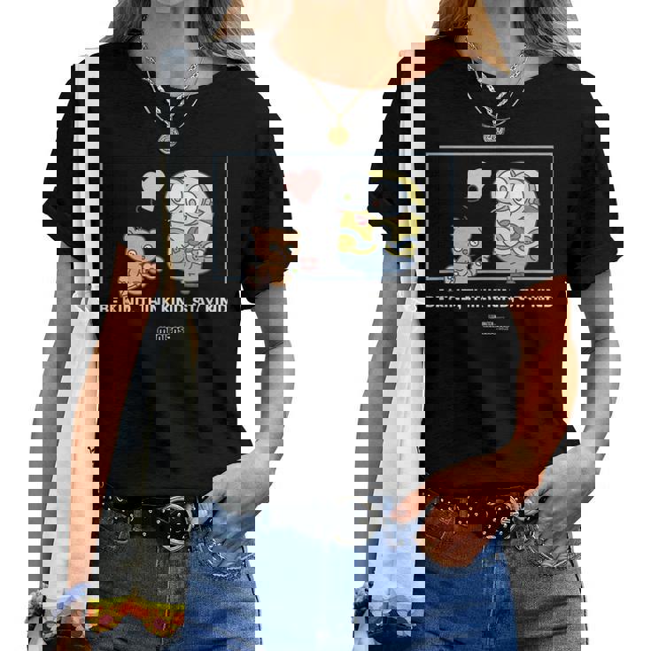 ミニオンズ ボブ&ティム Be Kind Think Kindtay Kind レディースTシャツ