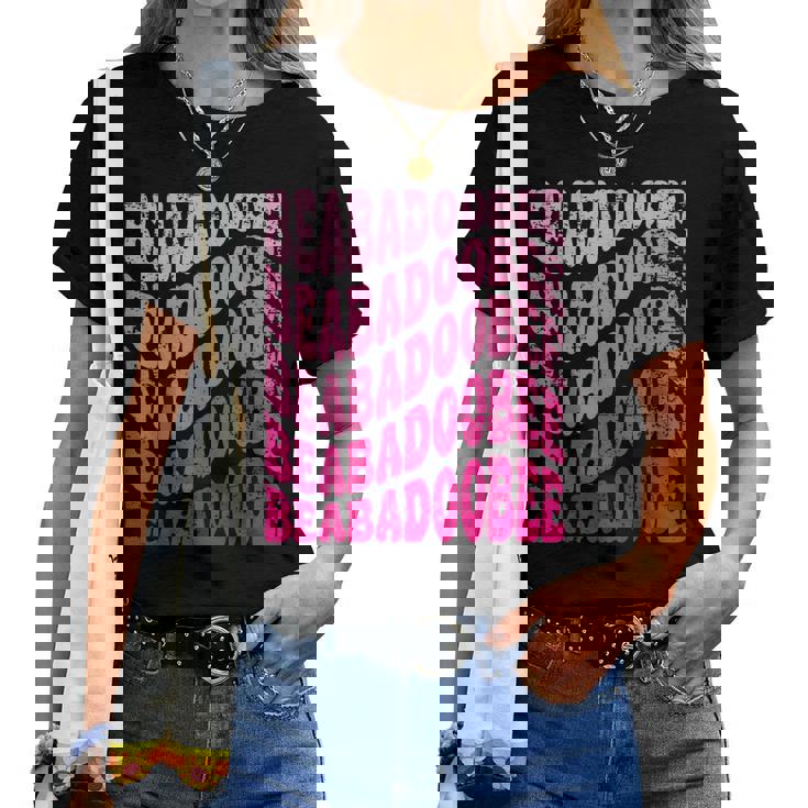 レトロ Beabadoobee 名前 パーソナライズ Beabadoobee レディースTシャツ