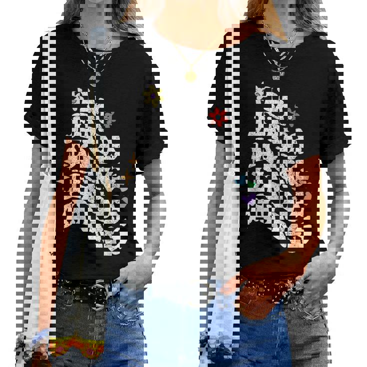 レトロ Groovy Im Jenda Doing Jenda Things おもしろ 母の日 レディースTシャツ