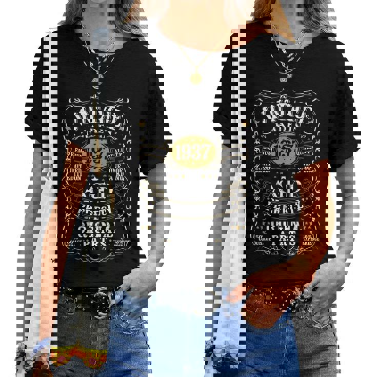 ヴィンテージ 1937 88 歳の誕生日プレゼント 男性 女性 88 歳 レディースTシャツ