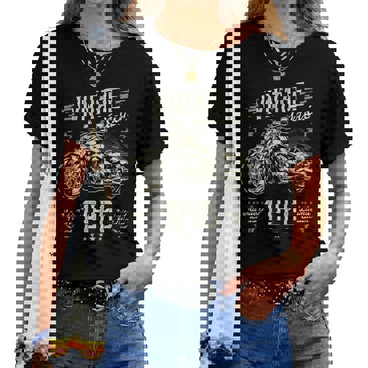 ヴィンテージ 1940 85 歳の誕生日プレゼント 男性 女性 85 歳 レディースTシャツ