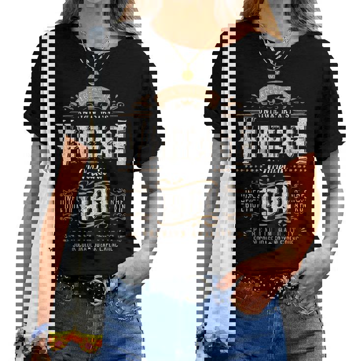 ヴィンテージ 1960 65歳の誕生日プレゼント 女性 男性 65歳 レディースTシャツ