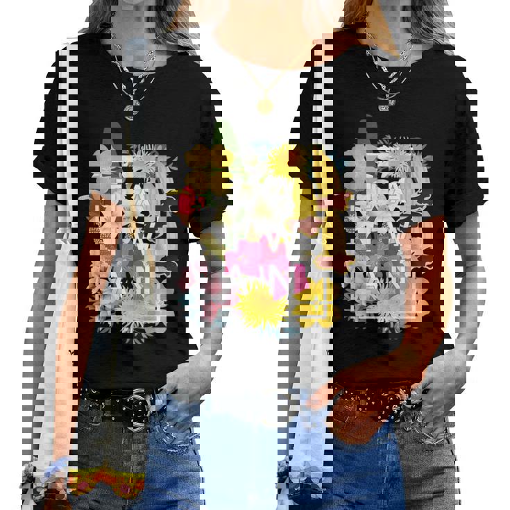 台湾の花ワードアート 台湾の誇り。 レディースTシャツ