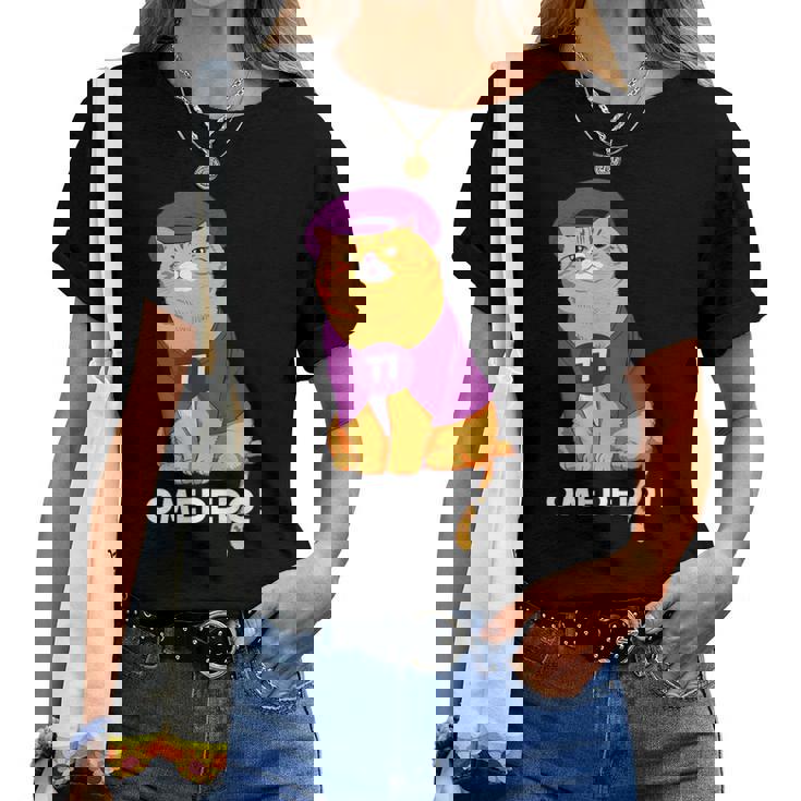 喜寿祝い 猫 ねこ ちゃんちゃんこ 男性 女性 猫好き 喜寿 お祝い 77歳 かわいい おもしろ オレンジ猫 レディースTシャツ