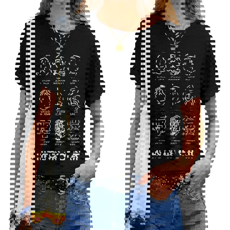 教師、学生、男性、女性の愛の芸術のための歴史。 レディースTシャツ