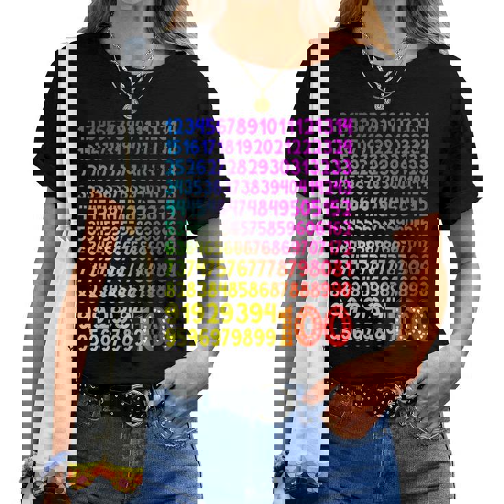 数字の日 100 数字の日 キッズコスチューム 算数の日 女の子 男の子 レディースTシャツ