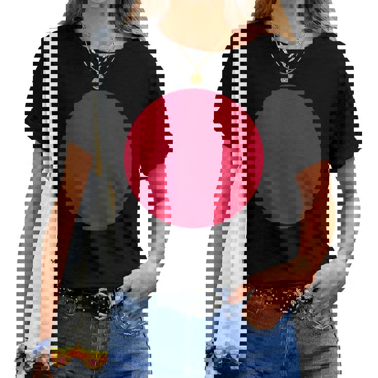 日の丸 Hinomaru 日本の国旗 レディースTシャツ