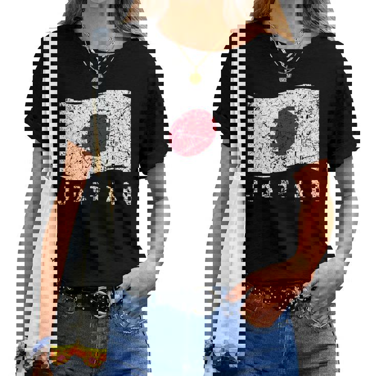 日本国旗 ダメージ加工 愛国心 男性 女性 キッズ レディースTシャツ