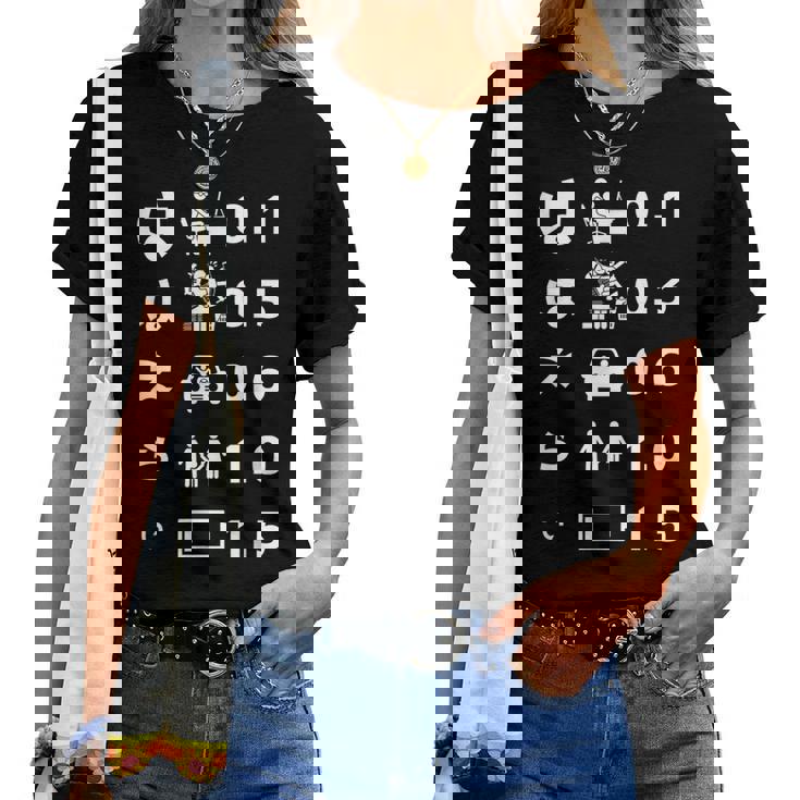 母 面白いtシャツ 視力検査 文字入り ネタ 夫婦 おもしろ 面白い 服 オリジナル 母の日 文字tシャツ お母さん レディースTシャツ